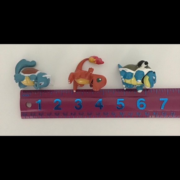 Pokemon Toys Figures Vintage Toy Figurines Mini Charmander Wartortle Bladtoise - Picture 12 of 15